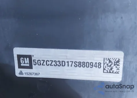 2007 Saturn Vue 4 Cyl z USA, uszkodzony, nr VIN 5GZCZ33D17S880948